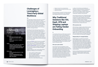 Challenges of leveraging a third-party global workforce